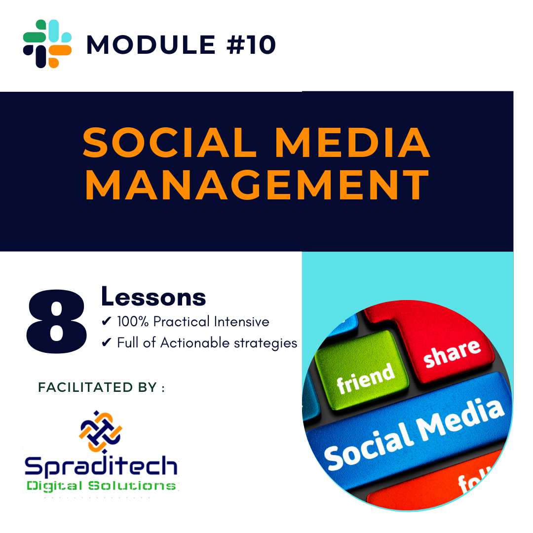 What You Will Learn about Social Media Management in Spraditech Digital Marketing Training in Lagos